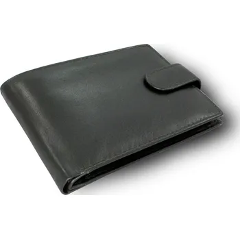 Arwel Pánská kožená peněženka se zápinkami - česká výroba; černá
