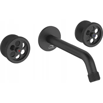 Vodovodní baterie Podomítková umyvadlová baterie Laveo Muro černá