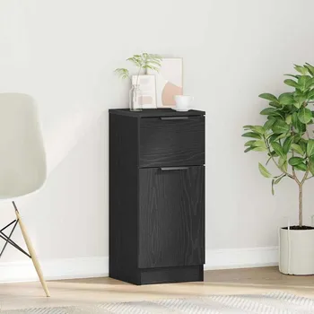 Servírovací skříň Černý dub 30 x 30 x 70 cm kompozitní dřevo