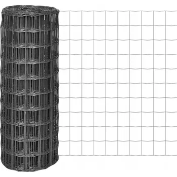 Pletivo Pletivo vidaXL Euro, ocel s PVC, šedé, 10 x 1 m