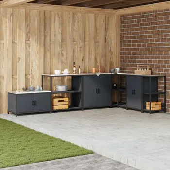 Skladování v kuchyni s policí Antracit 60 x 50 x 92 cm Ocel