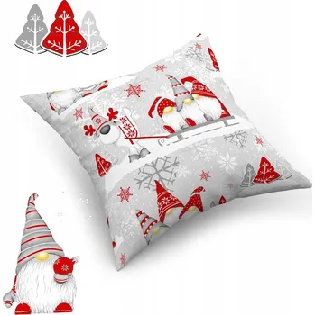 Povlak na dekorativní polštářek Povlak na polštářek "jasiek" 40x40 cm, 100% Kouzelné Vánoce zelená