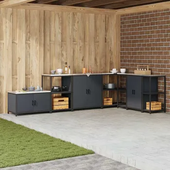 Skladování v kuchyni s policí Antracit 60 x 50 x 92 cm Ocel