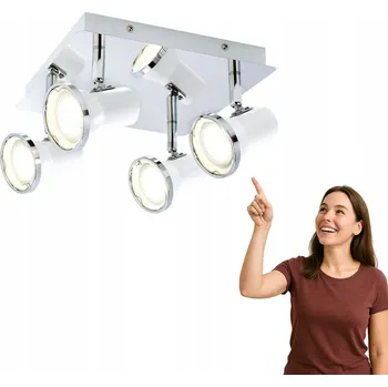 Kvadratový stropní reflektor Rabalux bílý