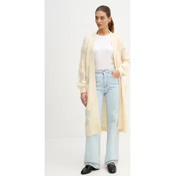 Dámský svetr Svetr s příměsí vlny United Colors of Benetton 18L4EN00J béžová 01X, vel. L