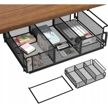 Psací stůl ORGANIZÉR POD STŮL SE SÍŤKOU NEVIDITELNÝ PRO DOMÁCÍ SKLADOVÁNÍ