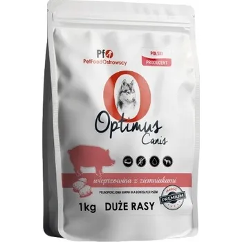 Krmivo pro psa Krmivo Optimus Canis Premium Dospělí psi velkých plemen VEPŘOVÉ BRAMBORY 1 kg