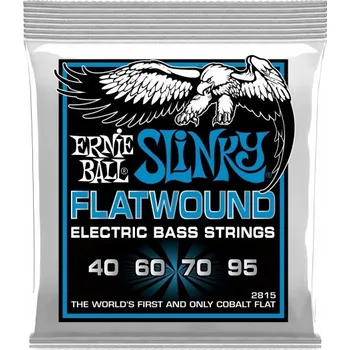 Struna pro kytaru a smyčcový nástroj Struny ernie ball 2815 Flatwound Cobalt (40-95)