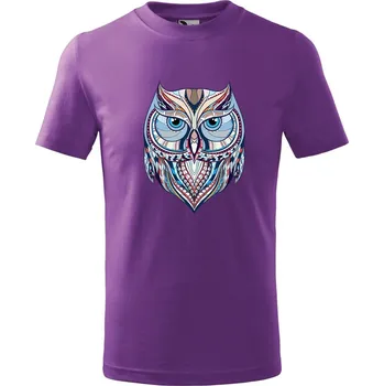 Chlapecké oblečení DOBRÝ TRIKO Dětské tričko Sova Velikost: 158/12 let, Barva: Fialová