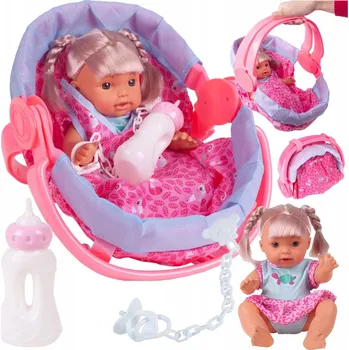 Panenka Interaktivní Panenka v nosítku MalPlay 107070 Dollys 28 cm