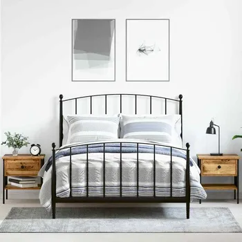 Ložnice Noční stolek se zásuvkou 2 pcs Staré dřevo 40 x 42 x 45 cm