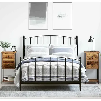 Ložnice Noční skříňka se zásuvkou 2 pcs Staré dřevo 32 x 42 x 70 cm