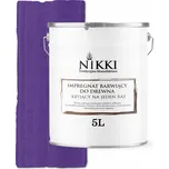 IMPREGNACE NA DŘEVO EXTRA LAZURA OCHRANNÁ S BARVOU FIALOVÁ 5L UV - JEDNA VRSTVA