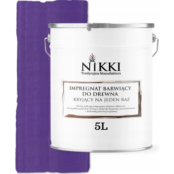 barva a nátěr na dřevo IMPREGNACE NA DŘEVO EXTRA LAZURA OCHRANNÁ S BARVOU FIALOVÁ 5L UV - JEDNA VRSTVA