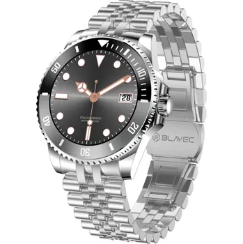 Chytré Hodinky Blavec M-02 Business stříbrné