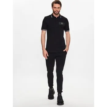 Pánská košile Plein Sport Polokošile SACC MTK6044 STE003N Černá Regular Fit L