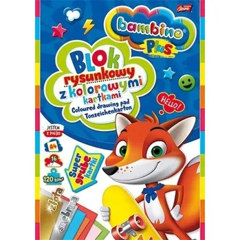 Blok Kreslicí blok A4 Bambino, 16 listů, vícebarevný