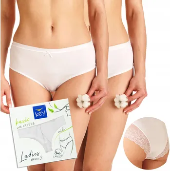 Kalhotky KEY kalhotky kalhotky bílé LPC 162 BI 1 ks bavlna M