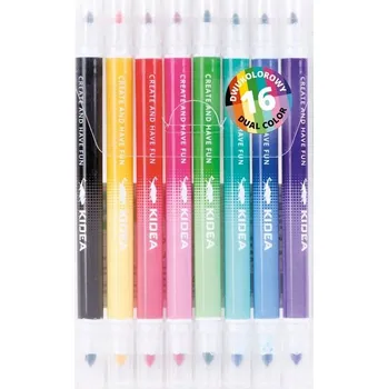 Dvoubarevné FIXY POPISOVAČE Sada 16 barev Kidea FIXY MULTICOLOR