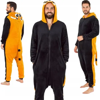 Dámský overall ZOLTA kombinéza / overal PYŽAMO KIGURUMI OVERAL MÝVAL černá velikost M