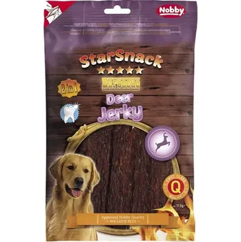 Nobby StarSnack BBQ Deer Jerky pamlsky pro psy 113 g