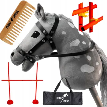 Hobby horsing HOBBY HORSE SADA KŮŇ NA TYČI A4 PŘEKÁŽKA KE SKÁKÁNÍ SKOKAN 120 CM