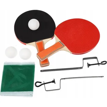 Raketový sport SADA NA STOLNÍ TENIS PING PONG 2x PÁLKY MÍČKY SÍŤKA
