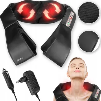 Masážní přístroj MASÁŽNÍ PŘÍSTROJ SHIATSU NA KRK, ŠÍJI A ZÁDA, MASÁŽNÍ PÁS S NAHŘÍVÁNÍM GYMTEK