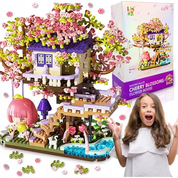 ostatní stavebnice STAVEBNÍ STAVEBNICE STROMEK BONSAI TŘEŠŇOVÝ DOMEČEK 973 DÍLŮ