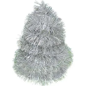 Vánoční dekorace Vánoční řetěz 2m stříbrno-bílý