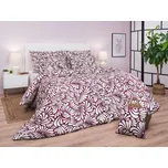DADKA VRACOV Povlečení bavlna Iluze bordó 140x200, 70x90 cm
