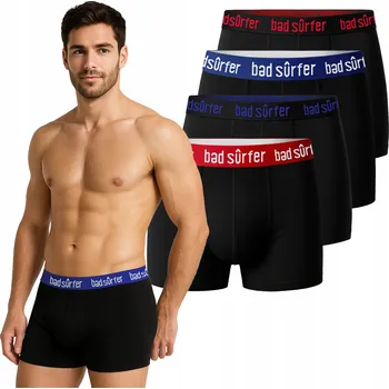 Boxerky Spodní Prádlo Boxerky Bad Surfer černé, velikost M