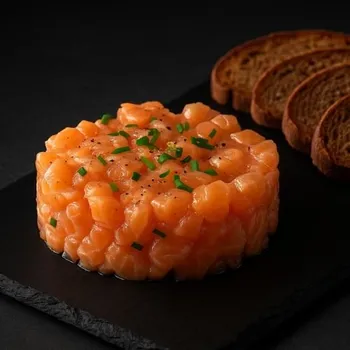 konzervovaná ryba Frigoservis Tatarák z lososa 200 g