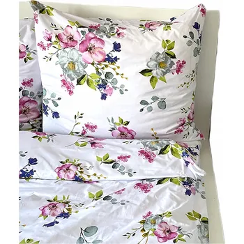 Povlečení POVLEČENÍ BAVLNĚNÉ 100% 160x200 JARNÍ LOUKA KVĚTINOVÁ LOUKA POLNÍ KVĚTINY ČESKÁ VÝROBA