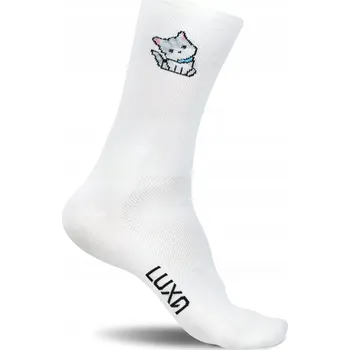 Pánské ponožky Cyklistické Ponožky Luxa Emoji Cat - S/M