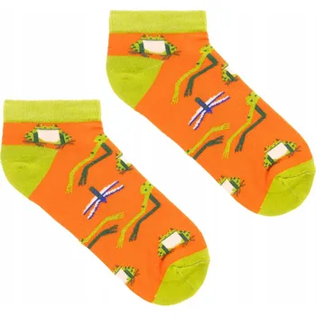 Pánské ponožky KABAK Ponožky kotníkové ponožky BO žába směšná 42-46 vícebarevná velikost 42-46