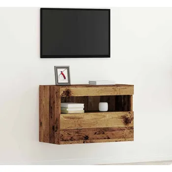 Obývací pokoj TV wall cabinet Staré dřevo 60 x 30 x 40 cm kompozitní dřevo