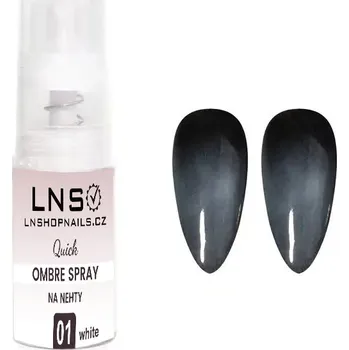 LNS OMBRE prášek ve spreji WHITE COLOR 5g
