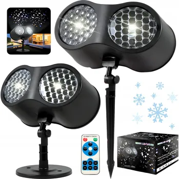 Světelný efekt Vánoční LED laserový projektor pro domácí Projektor Sněhové Vločky