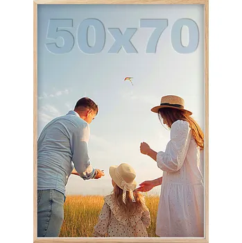 Obraz RÁMEČEK NA FOTOGRAFIE 50x70 DŘEVO B2 Velký fotorámeček Foto Plakát Závěsná MDF