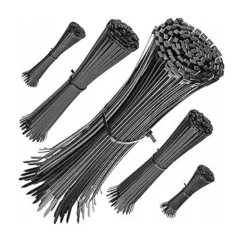 Organizace kabelů Silné STAHOVACÍ PÁSKY univerzální 5x100ks 500ks černé