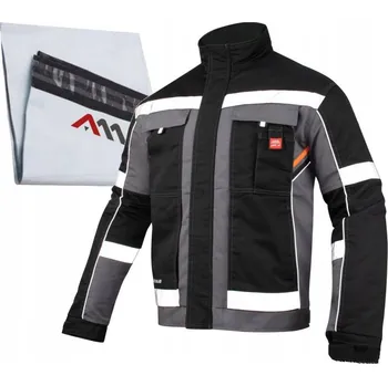 Pracovní obuv ZIMNÍ PRACOVNÍ ZATEPLENÁ REFLEXNÍ BUNDA BOZP TEPLÁ OC SHORT GREY VEL. 60