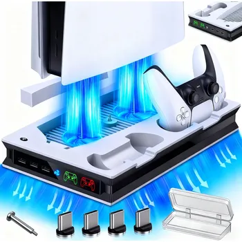 Hra CHLADICÍ A NABÍJECÍ STANICE PRO PS5 SE DVĚMA PORTY PRO NABÍJENÍ OVLADAČŮ