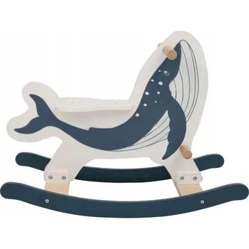 Hra na zahradu Dřevěná houpačka houpačka ve tvaru velryby 2+