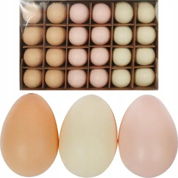 Velikonoční dekorace VELIKONOČNÍ VAJÍČKA vyfouklá Pastelová 6cm 24 ks