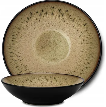 Porcelánová miska černá 18 cm na polévku, salát, ovoce elegantní