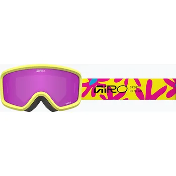 Dětské lyžařské brýle Giro Chico 2.0 Jr Yellow flowers/amber pink