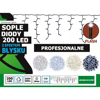 IP kamera Světelný závěs Okej Lux rampouchy 101 – 200 světel