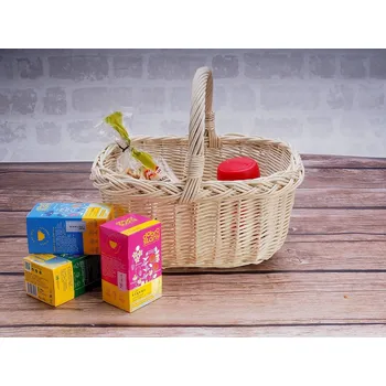 Nákupní košík proutěný vícebarevný