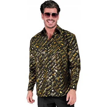 Pánská košile Pánská košile Šťastný Nový Rok L/XL